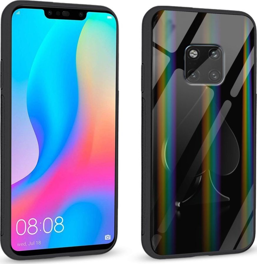 Mojworld Etui na Huawei Mate 20 Pro - Rainbow Series - Black spade 1