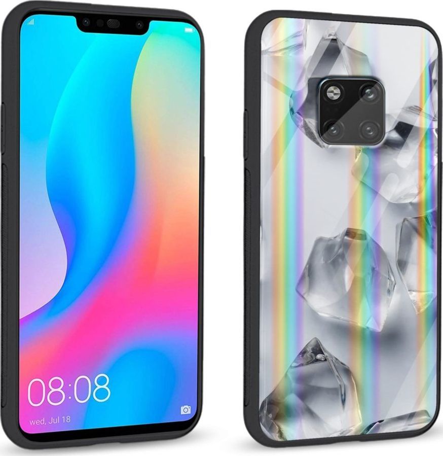 Mojworld Etui na Huawei Mate 20 Pro - Rainbow Series - White glass cubes 1