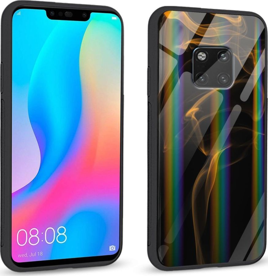 Mojworld Etui na Huawei Mate 20 Pro - Rainbow Series - Orange smoke 1