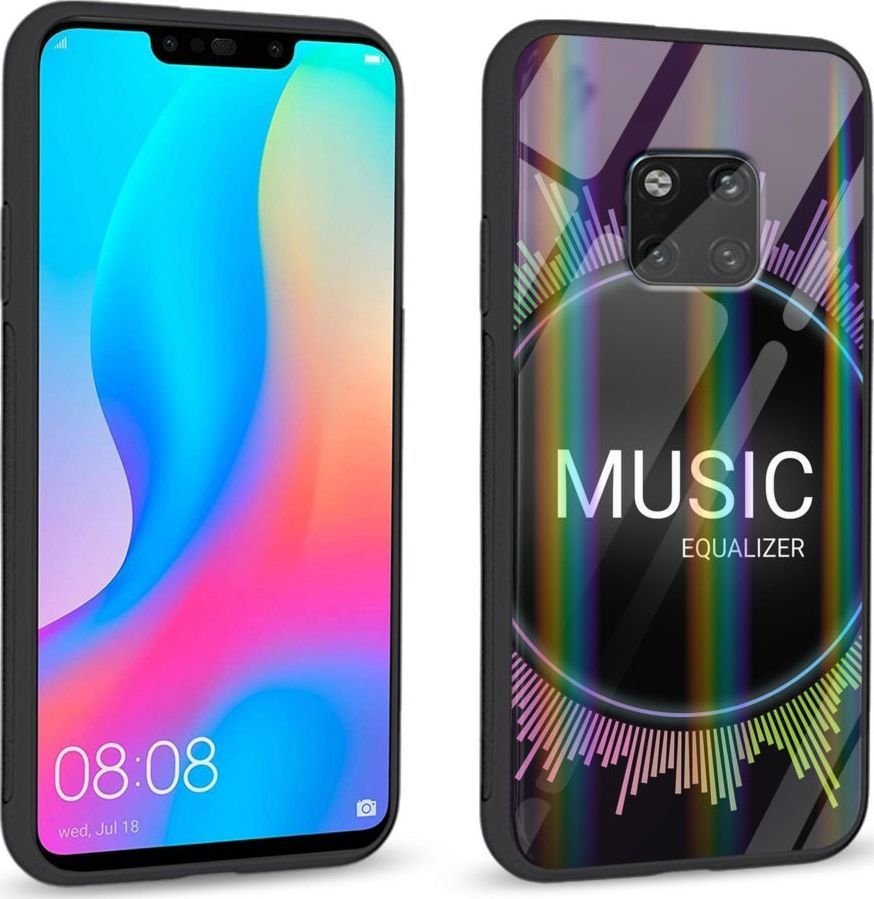 Mojworld Etui na Huawei Mate 20 Pro - Rainbow Series - Music equalizer 1