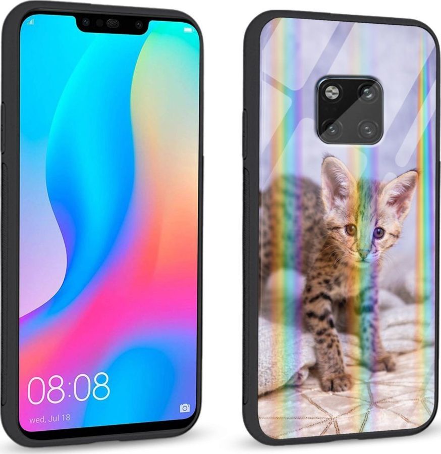 Mojworld Etui na Huawei Mate 20 Pro - Rainbow Series - Baby kitty 1