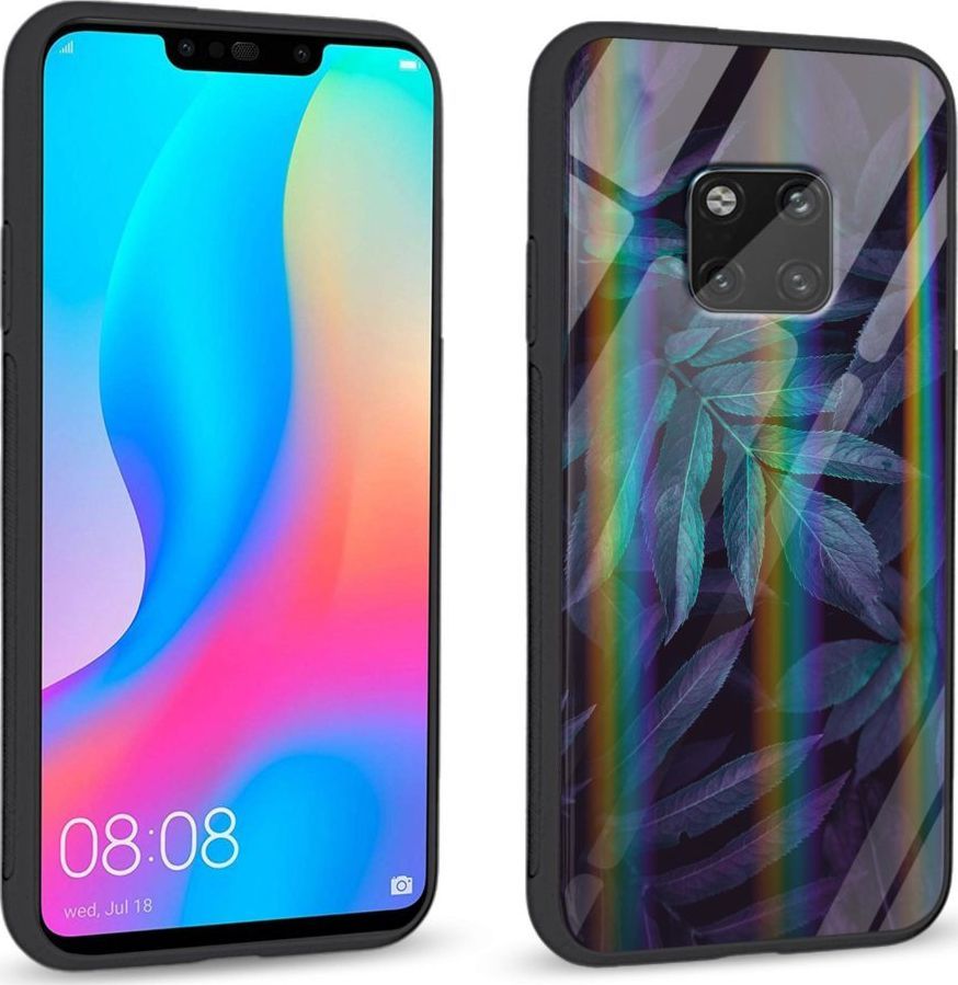 Mojworld Etui na Huawei Mate 20 Pro - Rainbow Series - Night leaves 1
