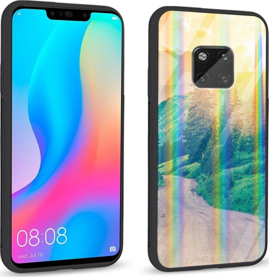 Mojworld Etui na Huawei Mate 20 Pro - Rainbow Series - Village roads 1