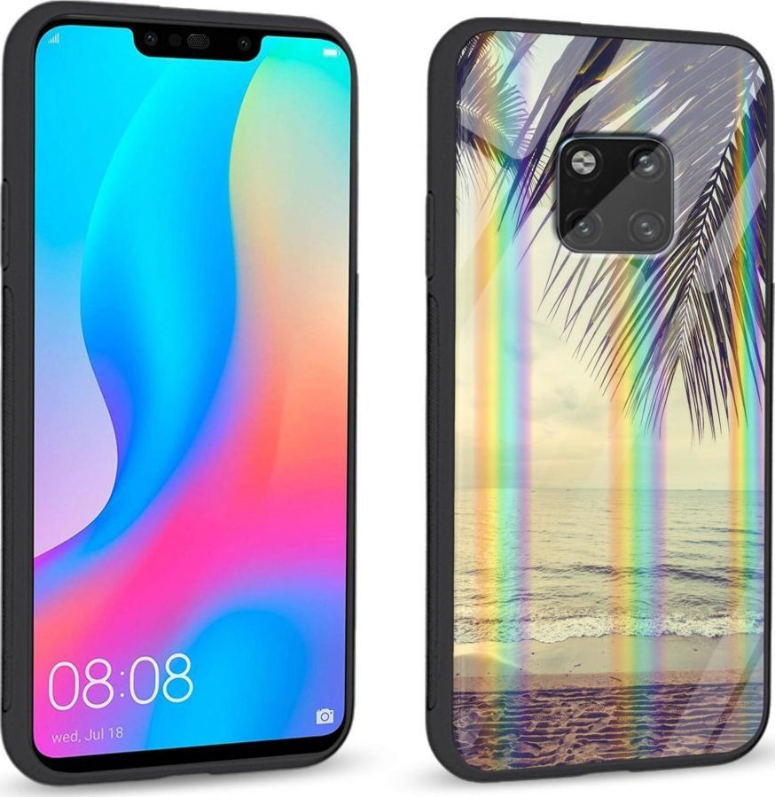 Mojworld Etui na Huawei Mate 20 Pro - Rainbow Series - Beach side 1