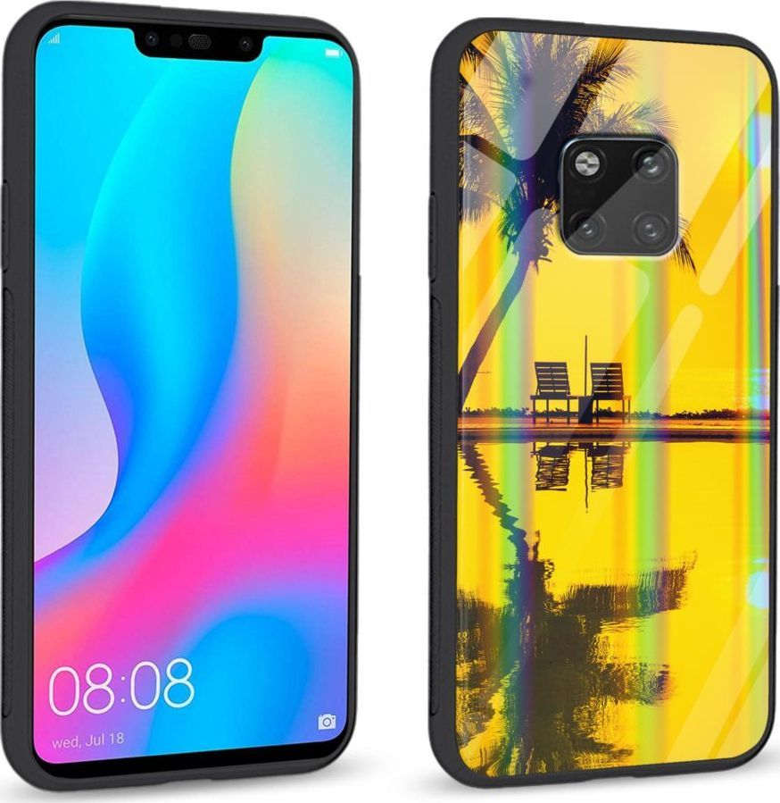 Mojworld Etui na Huawei Mate 20 Pro - Rainbow Series - Yellow sunset 1