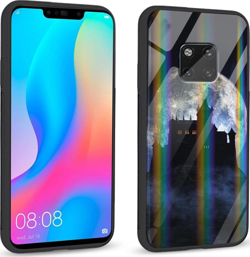 Mojworld Etui na Huawei Mate 20 Pro - Rainbow Series - Moon castle 1