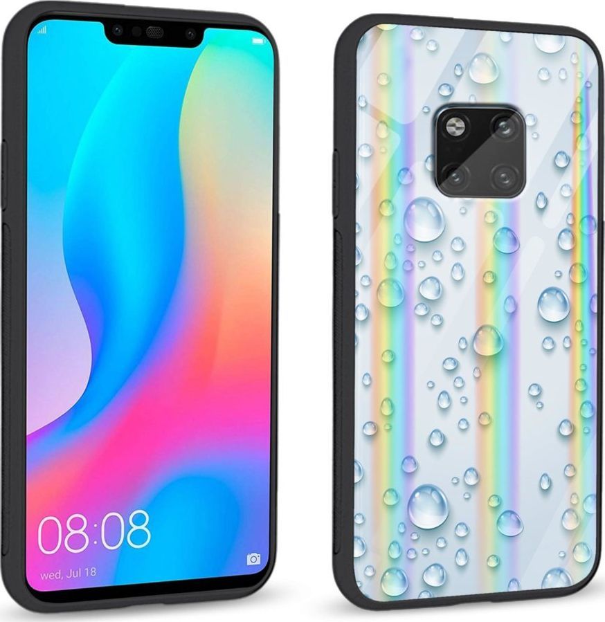 Mojworld Etui na Huawei Mate 20 Pro - Rainbow Series - Droplets 1