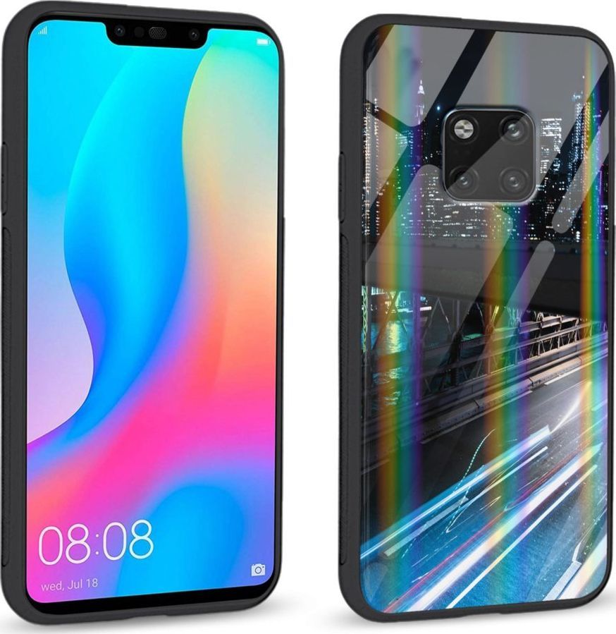 Mojworld Etui na Huawei Mate 20 Pro - Rainbow Series - Cityscape 1