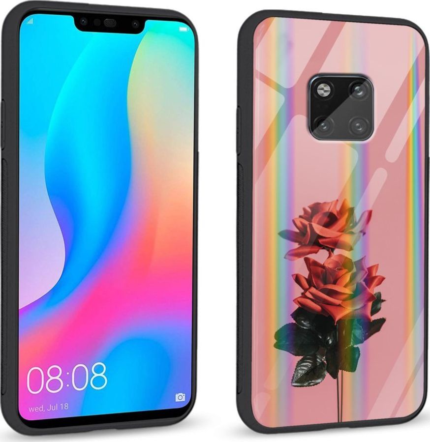 Mojworld Etui na Huawei Mate 20 Pro - Rainbow Series - Rose love 1