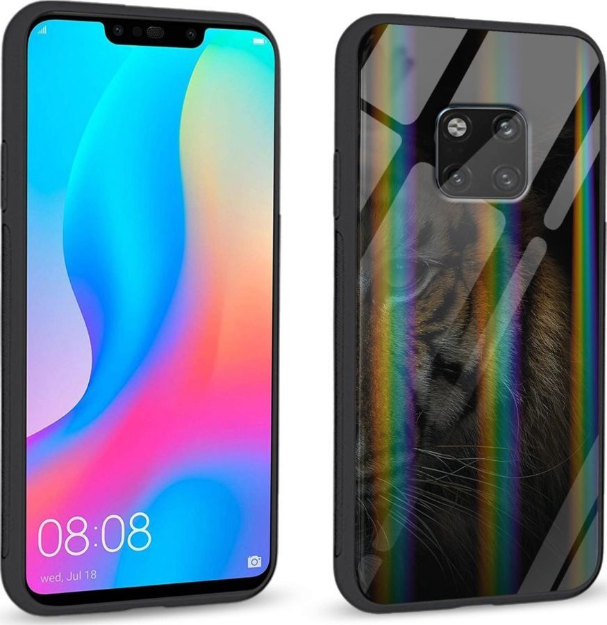 Mojworld Etui na Huawei Mate 20 Pro - Rainbow Series - Tiger shadow 1