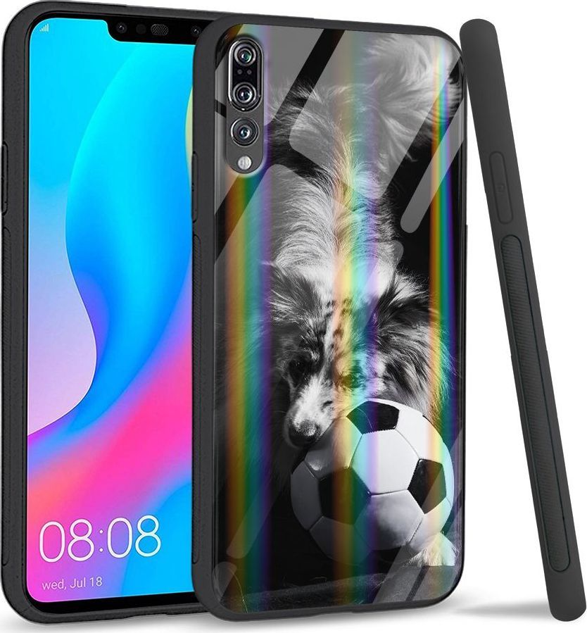 Mojworld Etui na Huawei P20 Pro - Rainbow Series - Dog with ball 1