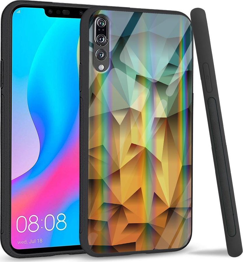 Mojworld Etui na Huawei P20 Pro - Rainbow Series - Polygonal 1