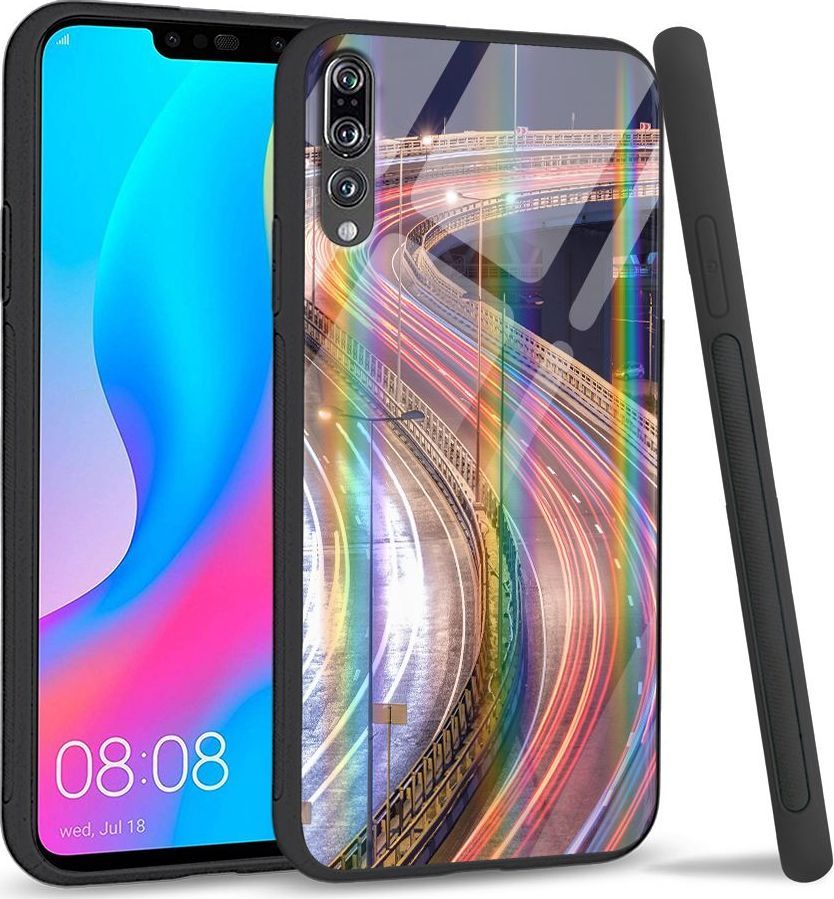 Mojworld Etui na Huawei P20 Pro - Rainbow Series - Night Lights 1