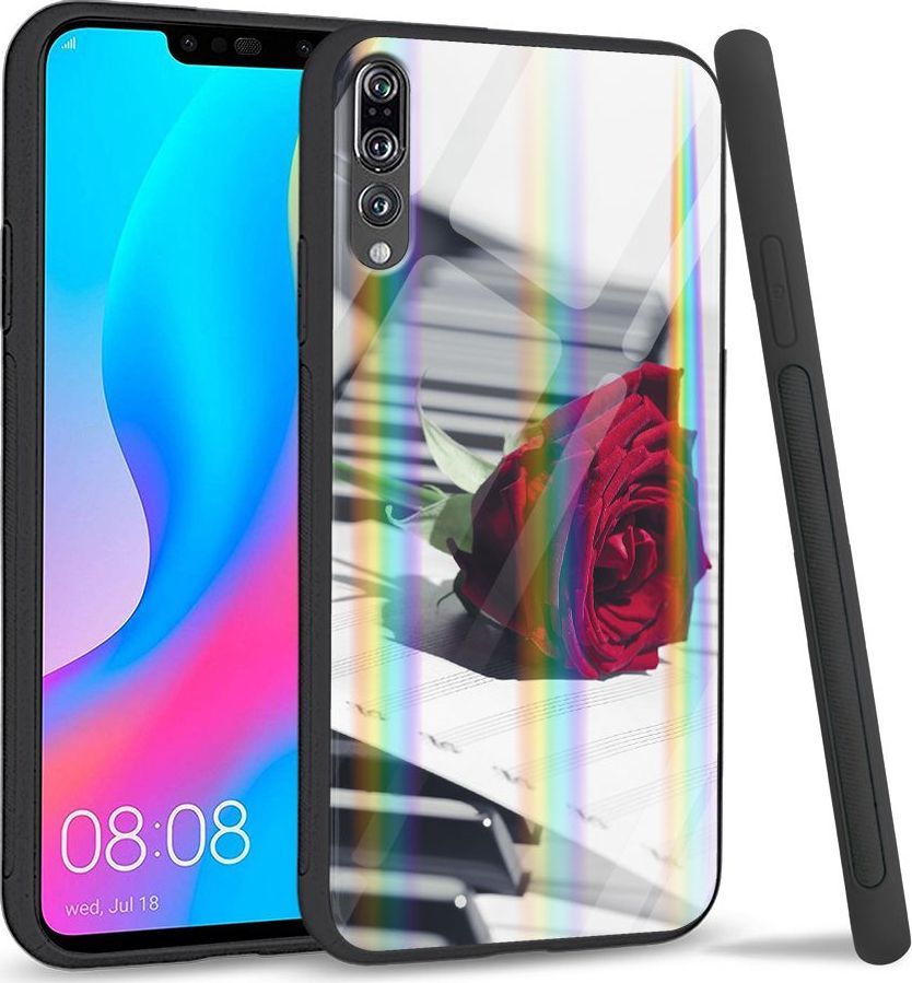 Mojworld Etui na Huawei P20 Pro - Rainbow Series - Rose Piano 1