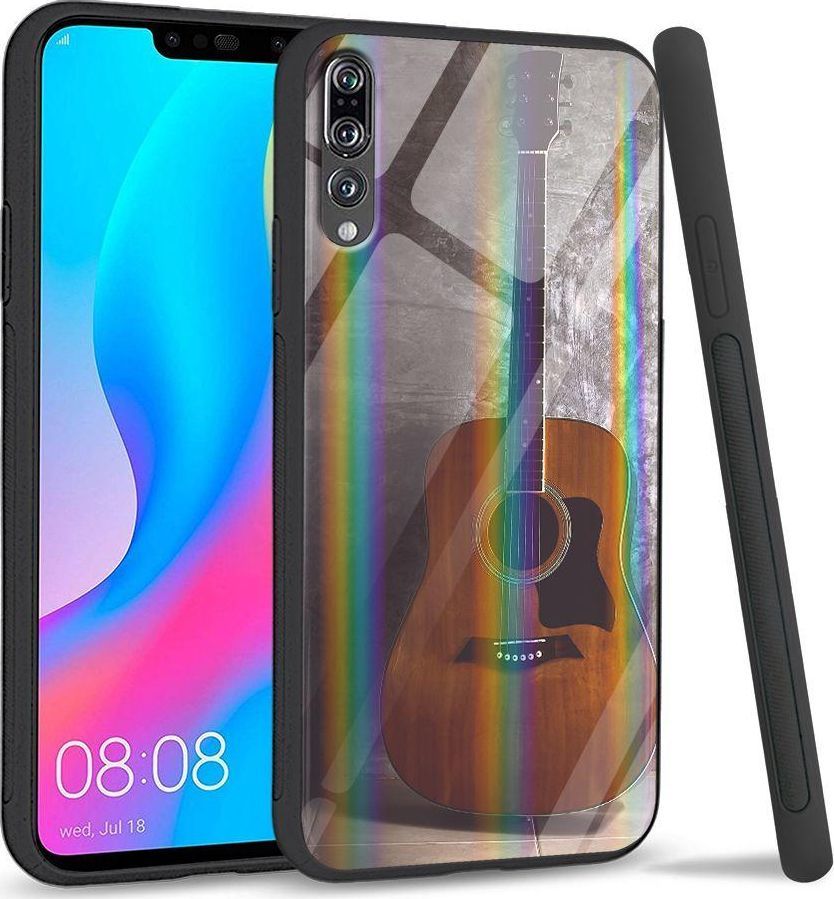 Mojworld Etui na Huawei P20 Pro - Rainbow Series - Guitar 1