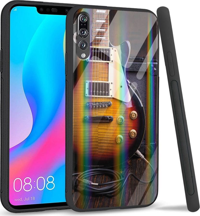 Mojworld Etui na Huawei P20 Pro - Rainbow Series - Electric Guitar 1