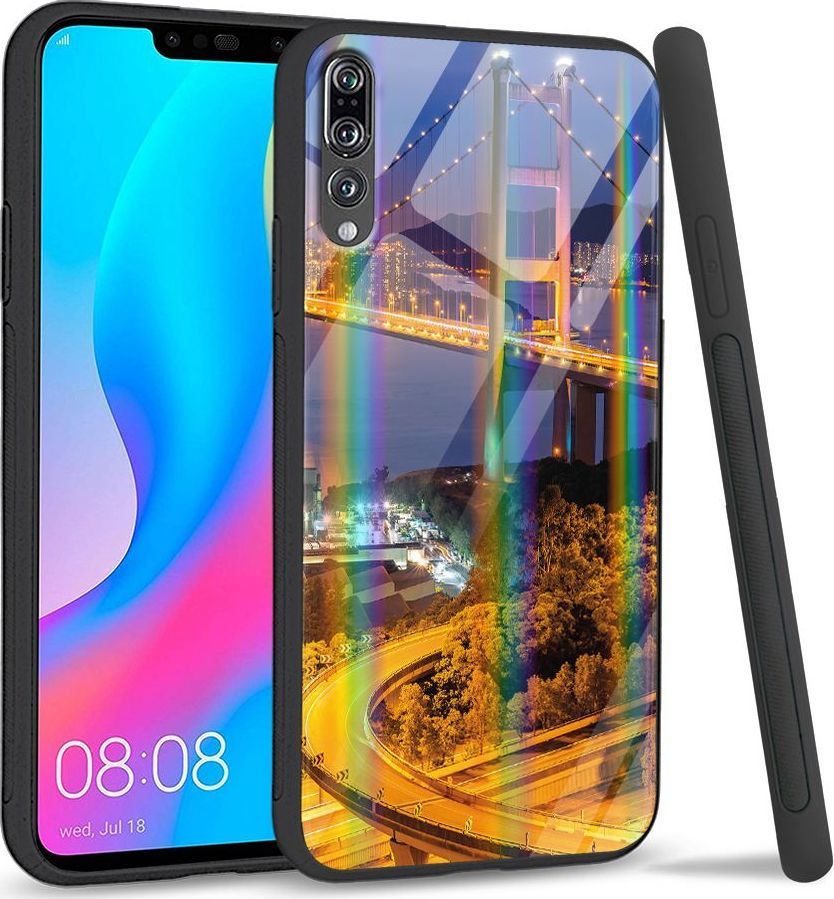 Mojworld Etui na Huawei P20 Pro - Rainbow Series - Amazon Parrot 1