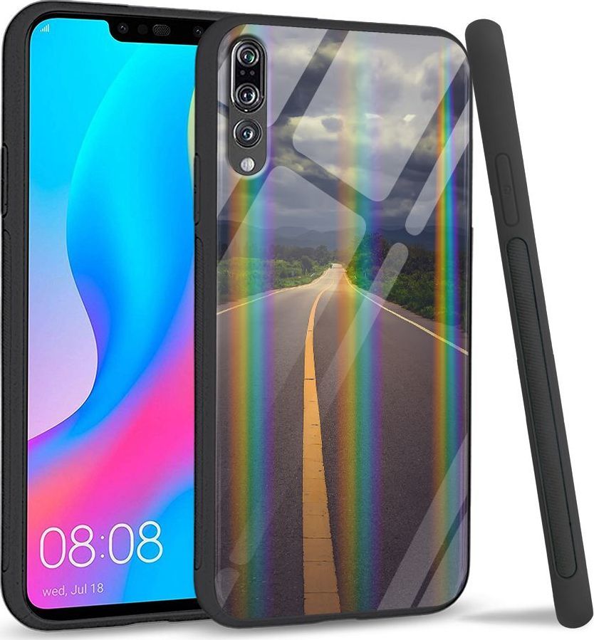 Mojworld Etui na Huawei P20 Pro - Rainbow Series - Sunflower Garden 1