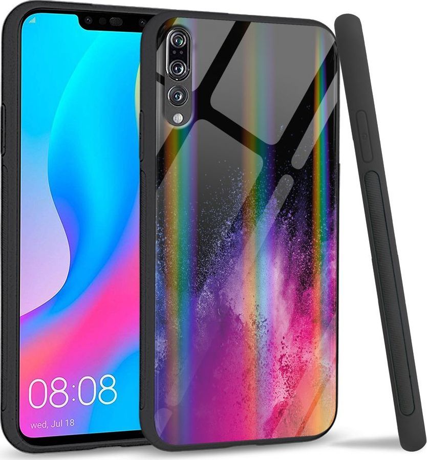 Mojworld Etui na Huawei P20 Pro - Rainbow Series - Splash Colors 1
