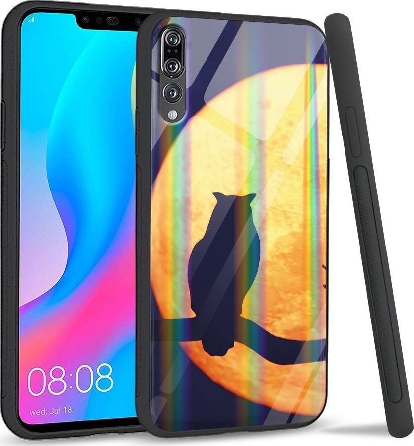 Mojworld Etui na Huawei P20 Pro - Rainbow Series - Night Owl 1