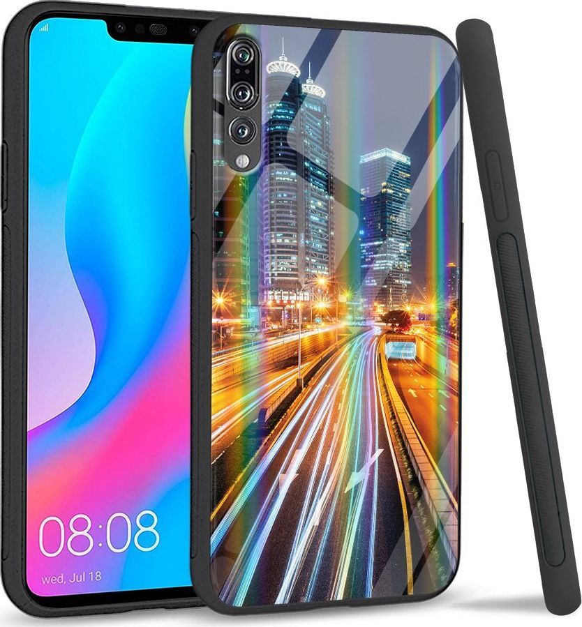 Mojworld Etui na Huawei P20 Pro - Rainbow Series - Night City 1