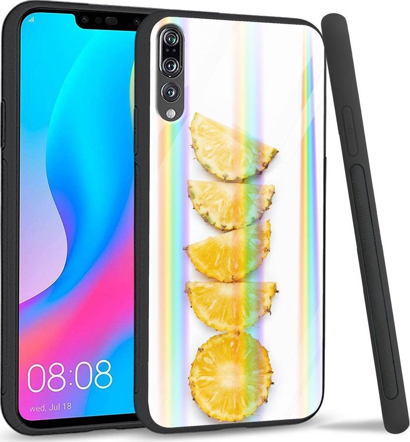 Mojworld Etui na Huawei P20 Pro - Rainbow Series - Pineapple pieces 1