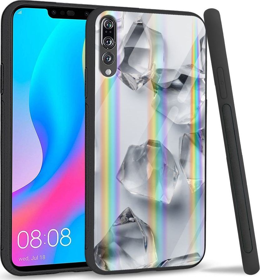 Mojworld Etui na Huawei P20 Pro - Rainbow Series - White glass cubes 1