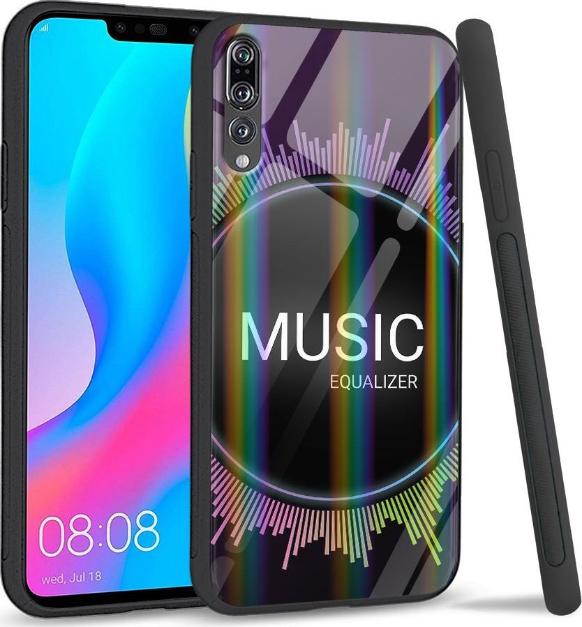 Mojworld Etui na Huawei P20 Pro - Rainbow Series - Music equalizer 1