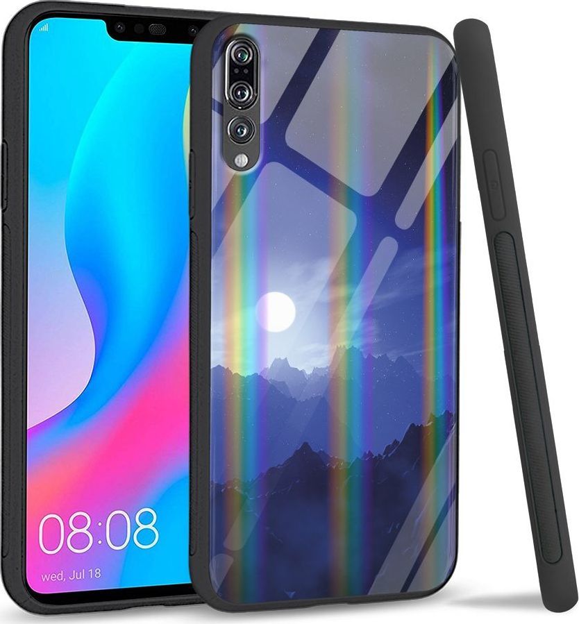 Mojworld Etui na Huawei P20 Pro - Rainbow Series - Blue night 1