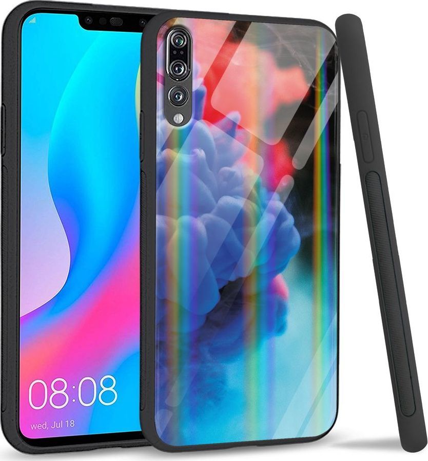 Mojworld Etui na Huawei P20 Pro - Rainbow Series - Water color 1