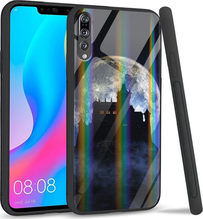 Mojworld Etui na Huawei P20 Pro - Rainbow Series - Moon castle 1