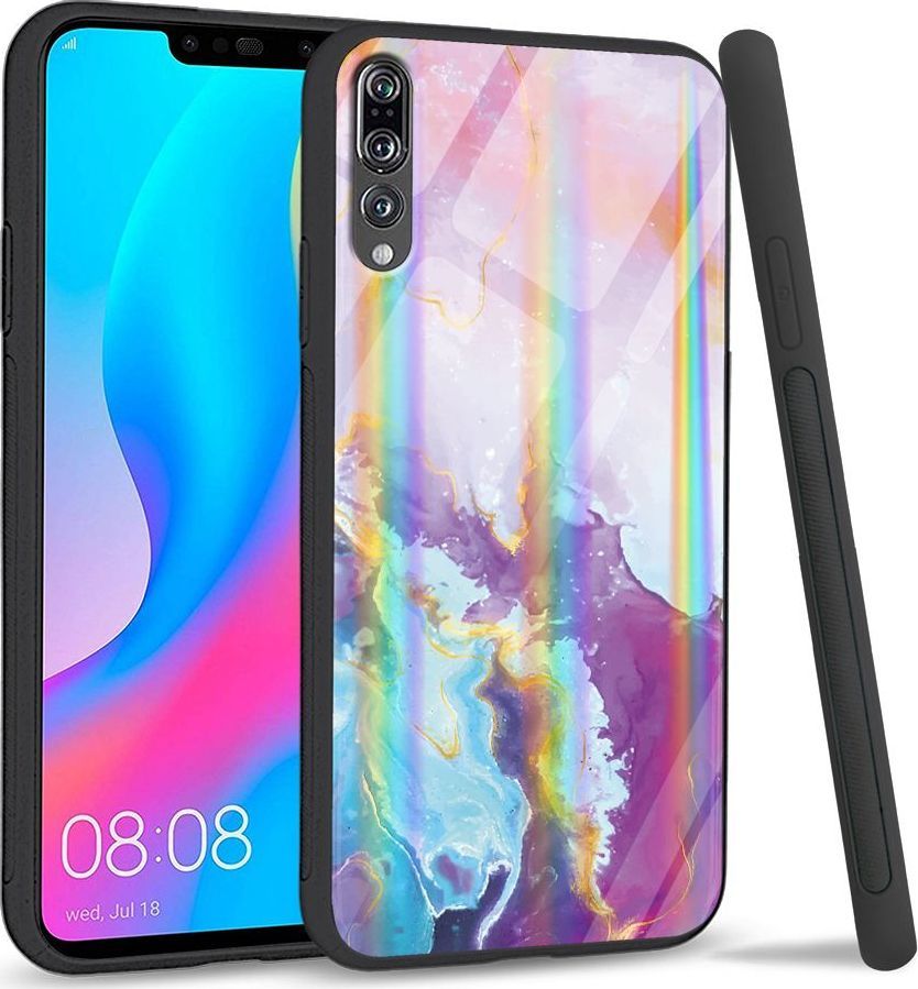 Mojworld Etui na Huawei P20 Pro - Rainbow Series - Beautiful abstract 1