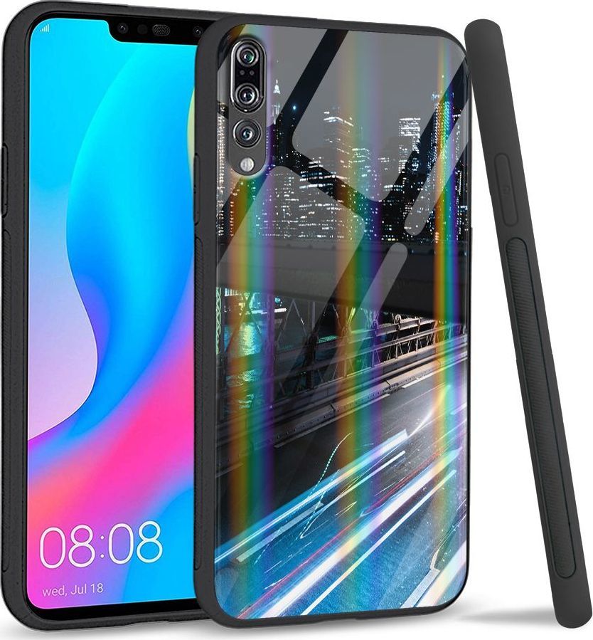 Mojworld Etui na Huawei P20 Pro - Rainbow Series - Cityscape 1