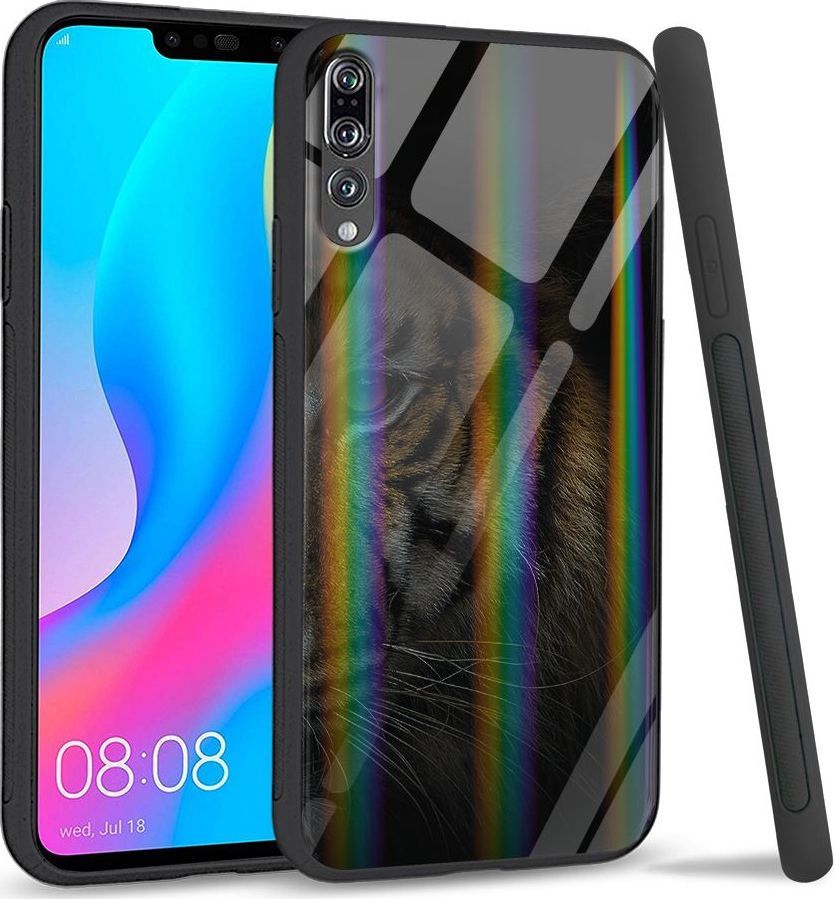 Mojworld Etui na Huawei P20 Pro - Rainbow Series - Tiger shadow 1