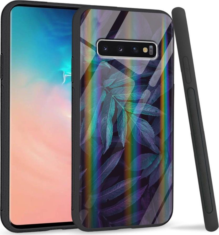 Mojworld Etui na Samsung S10 Plus - Rainbow Series - Night leaves 1