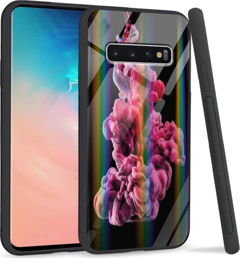 Mojworld Etui na Samsung S10 Plus - Rainbow Series - Water smoke 1