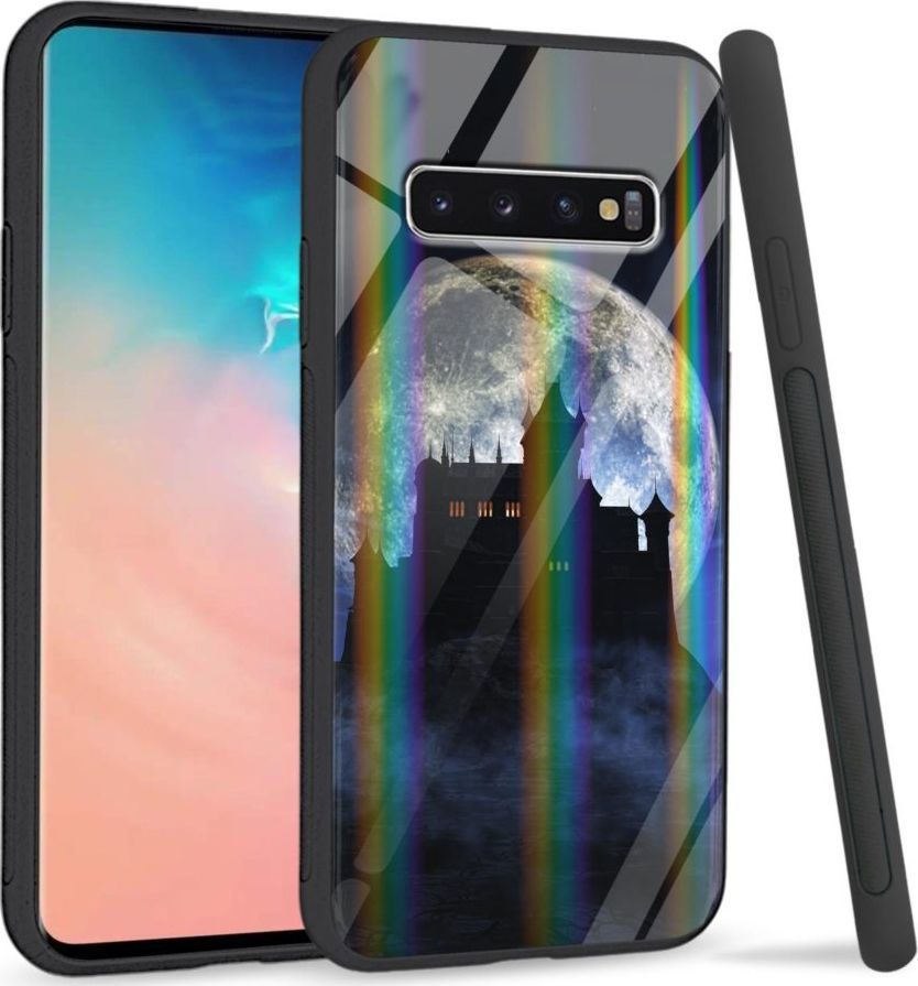 Mojworld Etui na Samsung S10 Plus - Rainbow Series - Moon castle 1