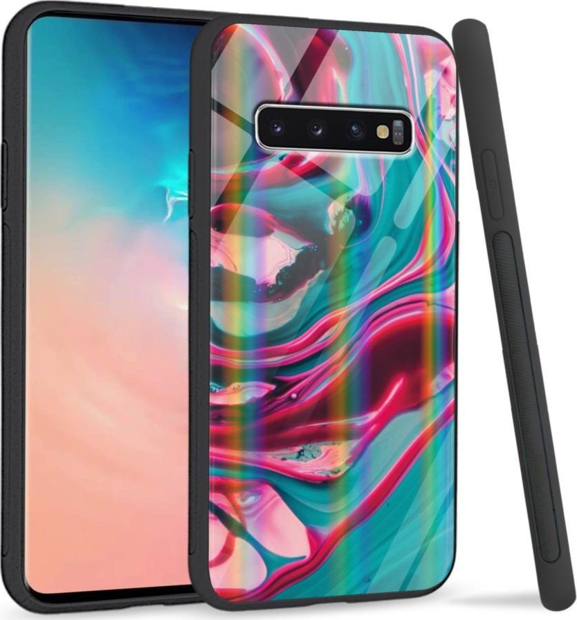 Mojworld Etui na Samsung S10 Plus - Rainbow Series - Water color abstract 1
