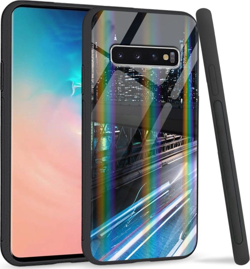 Mojworld Etui na Samsung S10 Plus - Rainbow Series - Cityscape 1