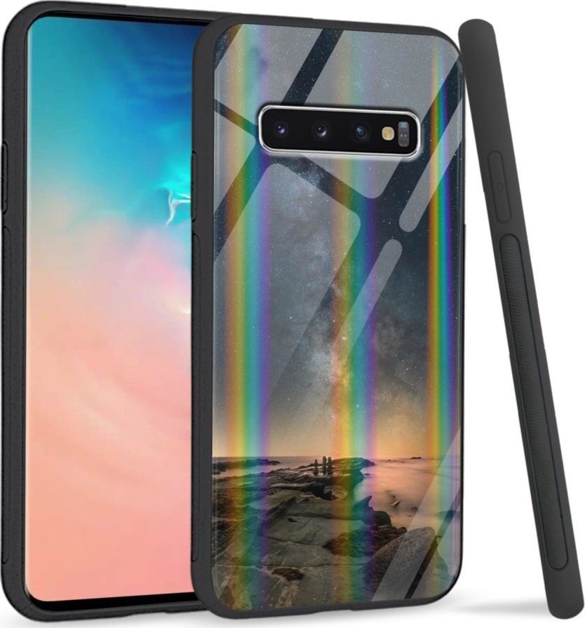 Mojworld Etui na Samsung S10 Plus - Rainbow Series - Stary night rocks 1