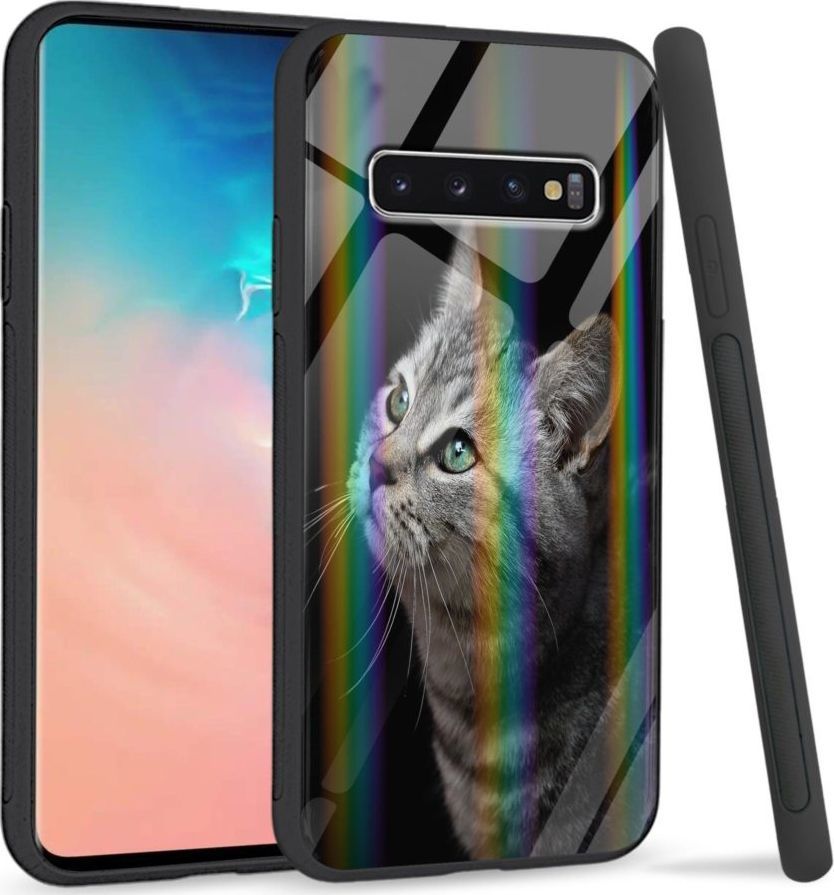Mojworld Etui na Samsung S10 Plus - Rainbow Series - My kitty friend 1