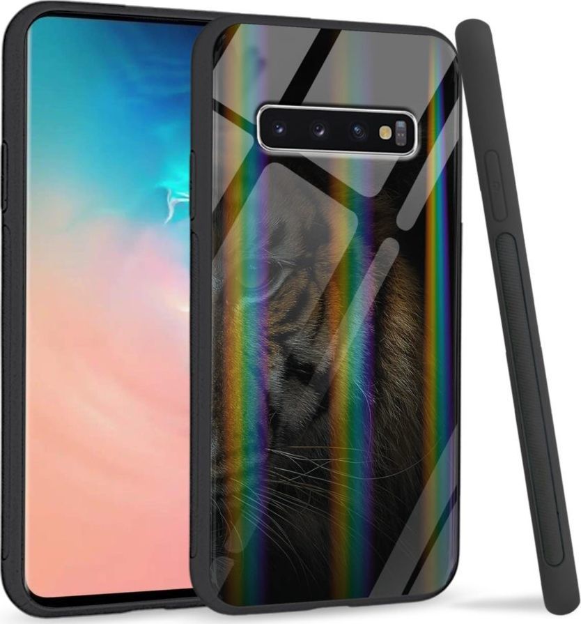 Mojworld Etui na Samsung S10 Plus - Rainbow Series - Tiger shadow 1