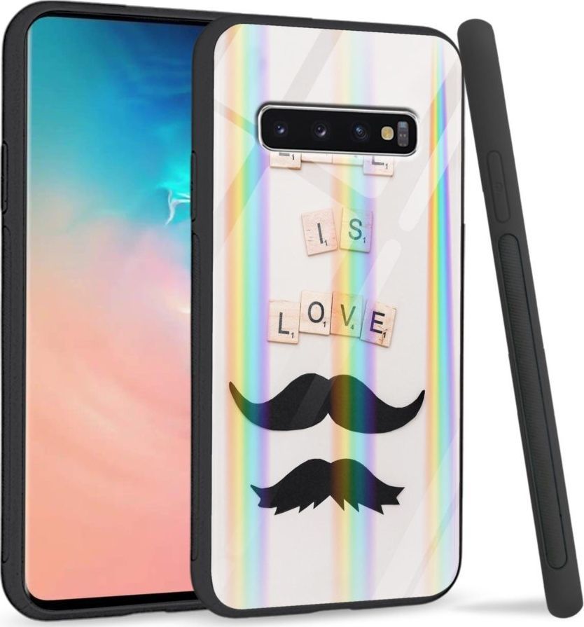 Mojworld Etui na Samsung S10 Plus - Rainbow Series - Love is love 1