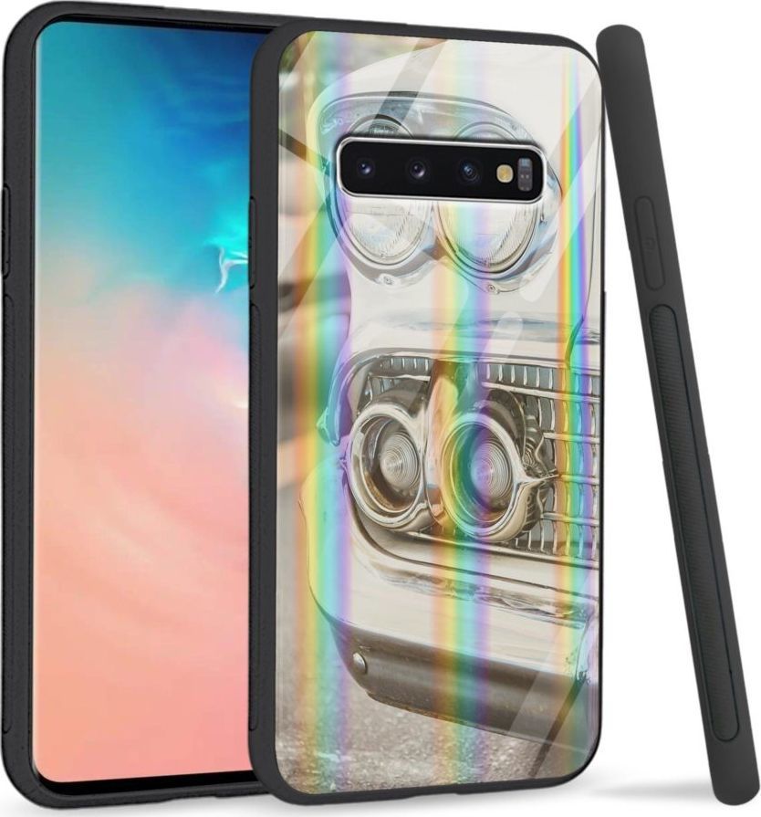 Mojworld Etui na Samsung S10 Plus - Rainbow Series - Vintage 1