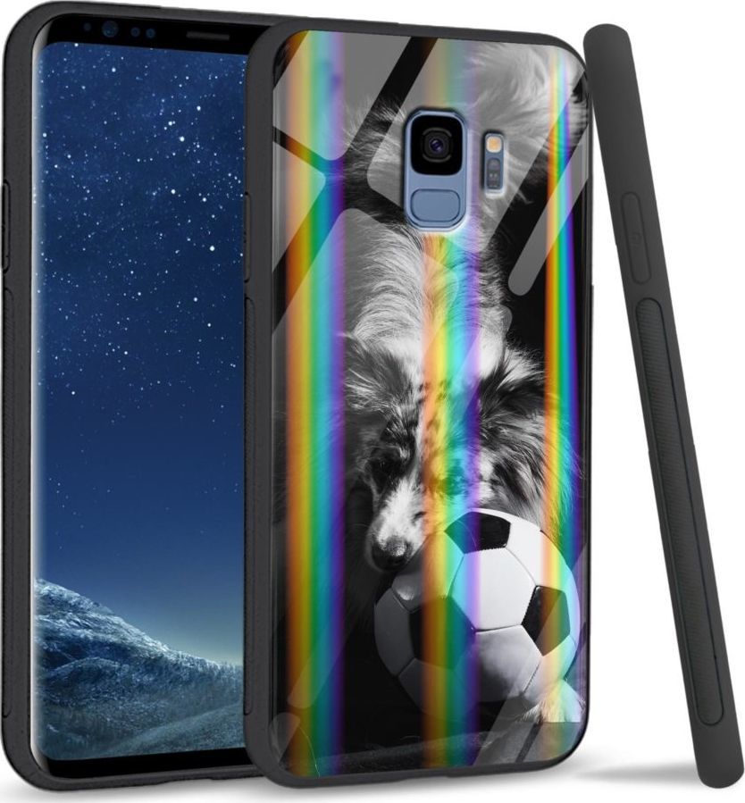 Mojworld Etui na Samsung S9 - Rainbow Series - Dog with ball 1