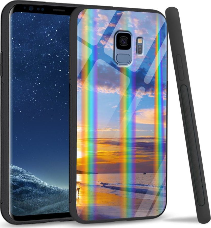 Mojworld Etui na Samsung S9 - Rainbow Series - Beach sky 1