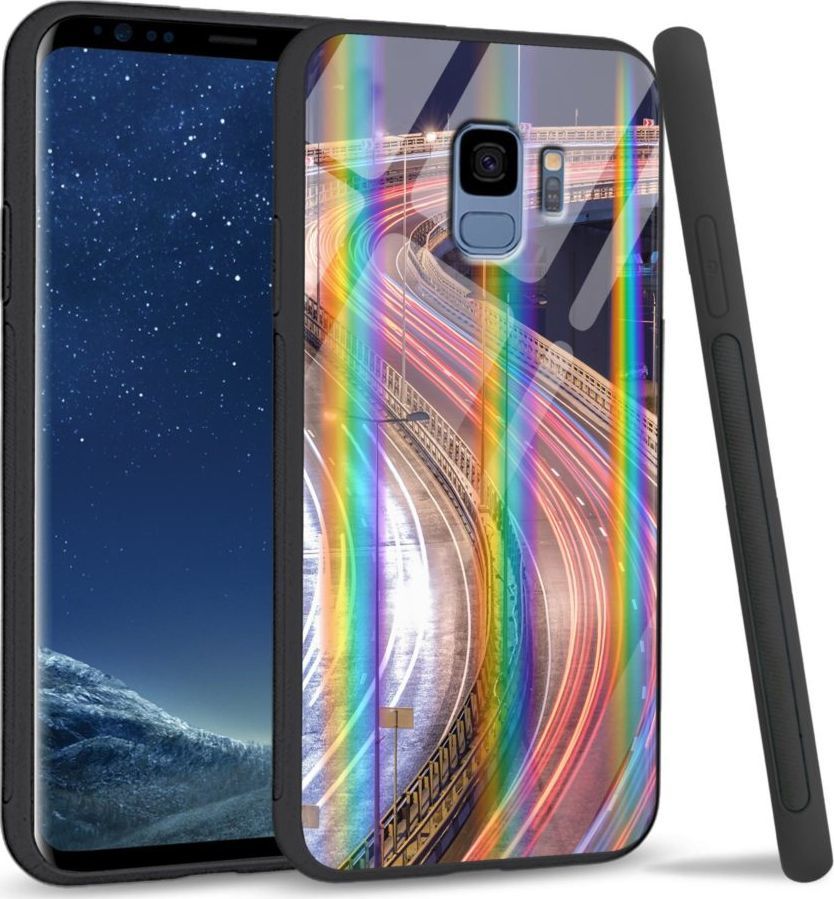 Mojworld Etui na Samsung S9 - Rainbow Series - Night Lights 1