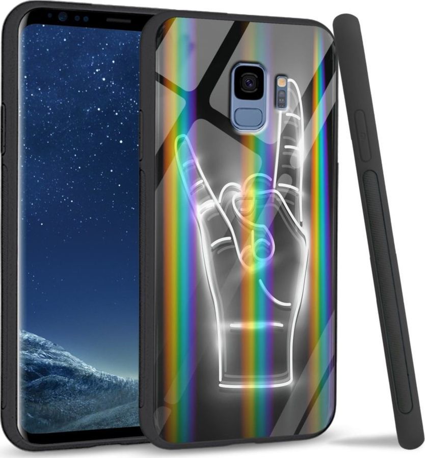 Mojworld Etui na Samsung S9 - Rainbow Series - We Rock 1