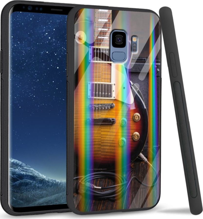 Mojworld Etui na Samsung S9 - Rainbow Series - Electric Guitar 1