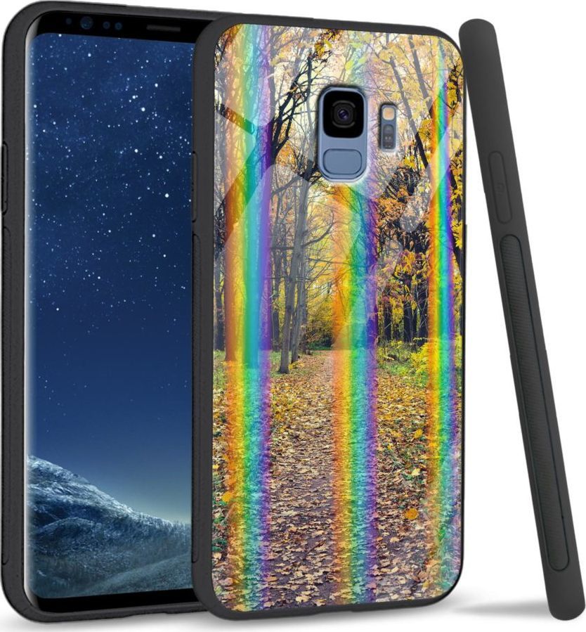 Mojworld Etui na Samsung S9 - Rainbow Series - Walk in Park 1
